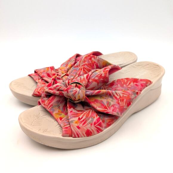 LifeStride Serenade Slide Sandals Ring Hardware Women's Coral Size US10M EU41 - Picture 1 of 10